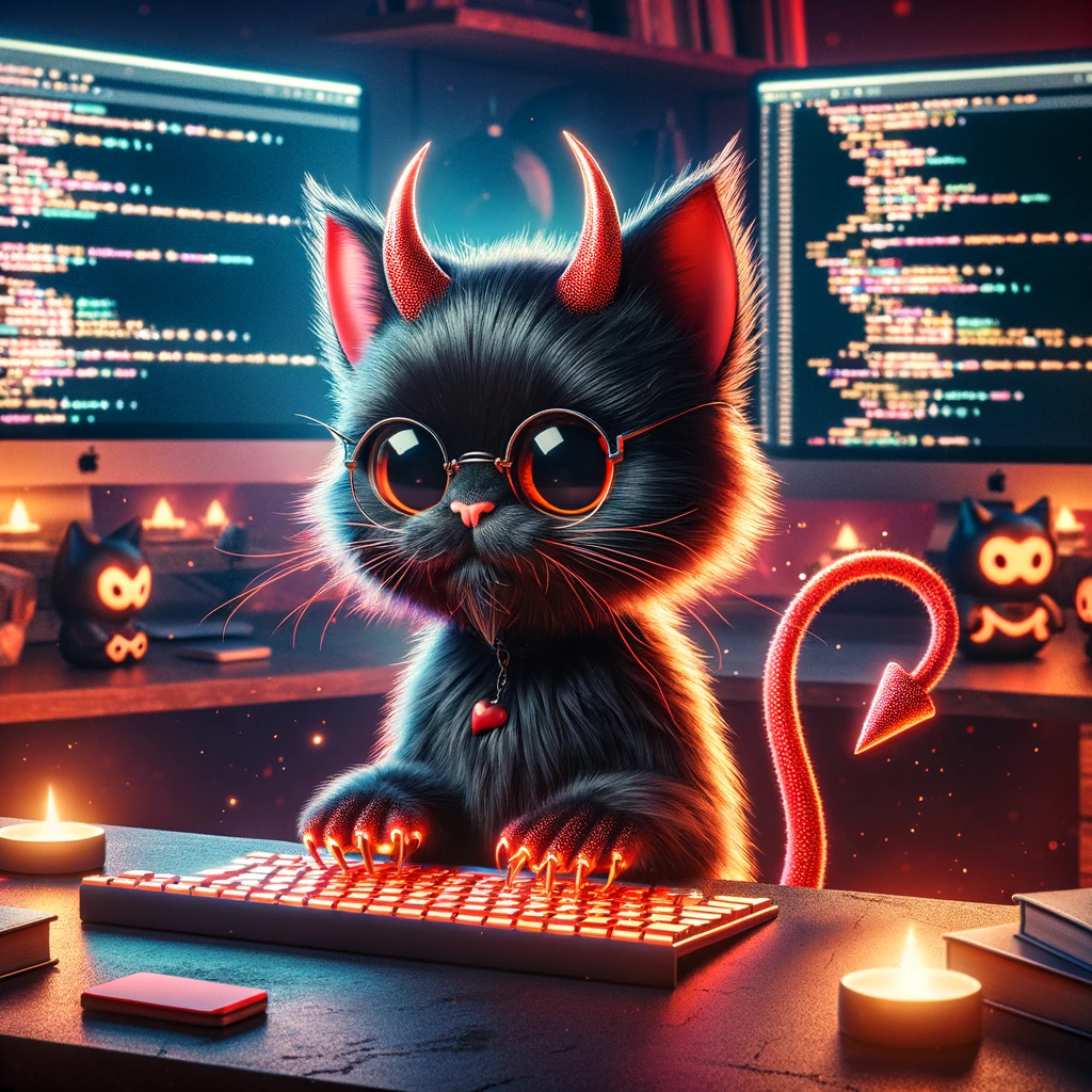 A cat programmer